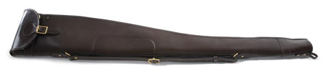 Croots Malton Leather Gun Slip with Flap and Zip